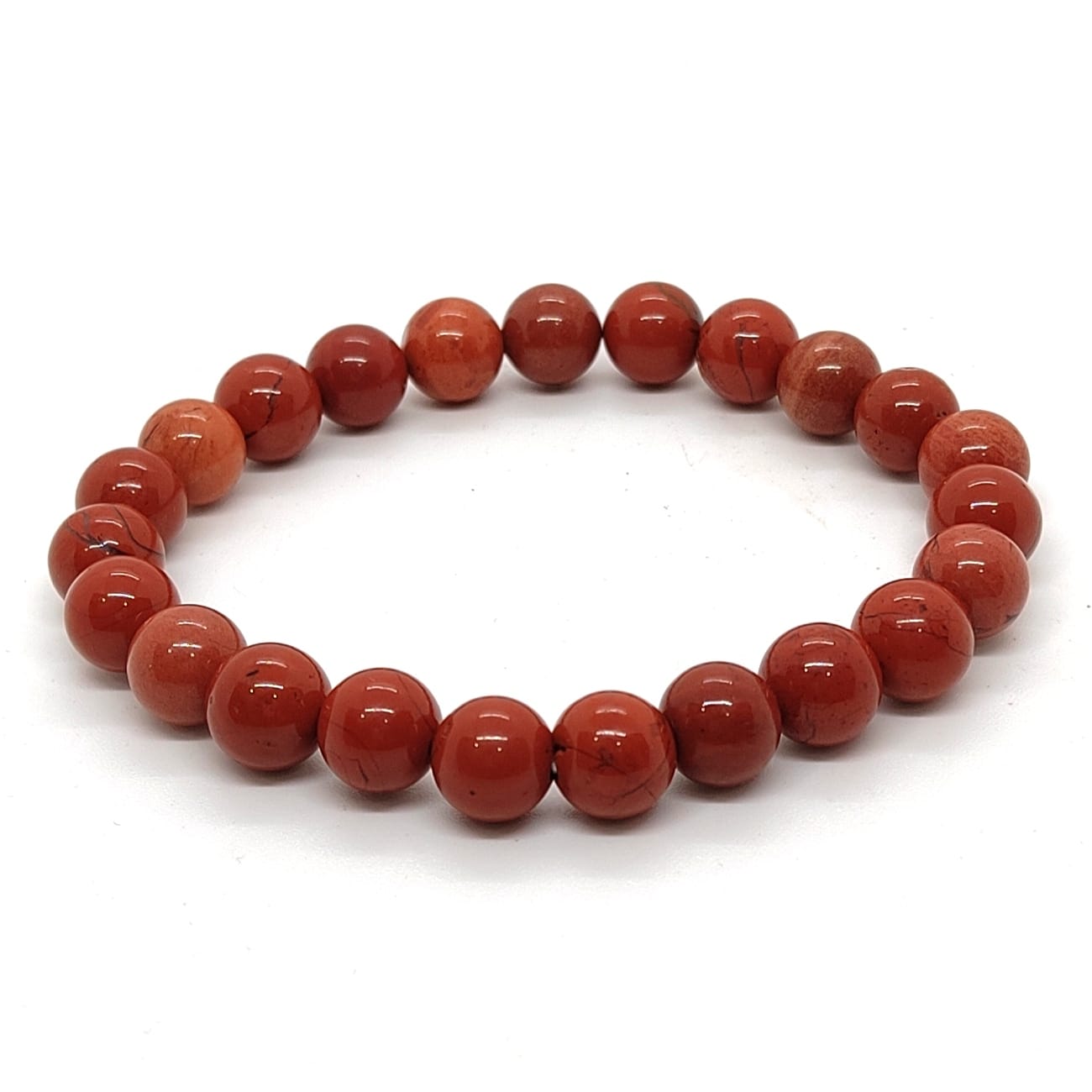 Red Jasper Bracelet – Stone of Strength, Courage & Root Chakra Healing | Certified Natural
